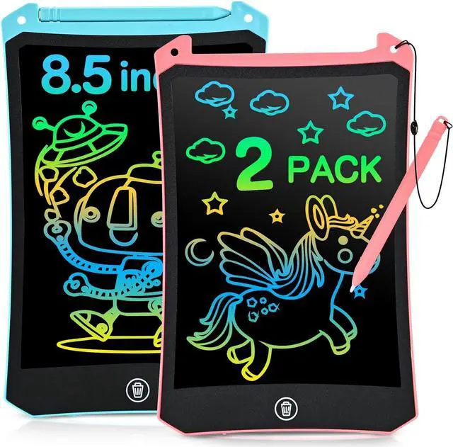 Main image of LCD Writing Tablet, 2 Pack Toddler Kids Toys, 8.5 Inch Doodle Board Drawing Pad, Travel Essentials Kids Games, Back to School Supplies Toys Birthday Gifts for Girls Boys Age 3-8