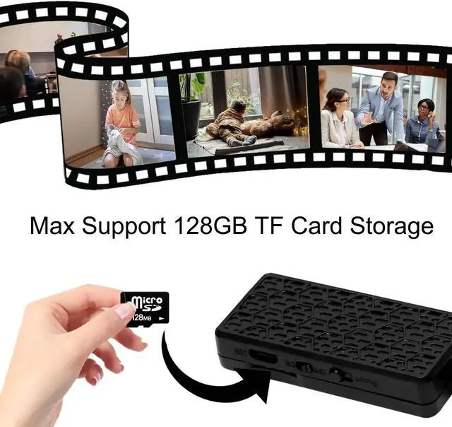 Alt view image 7 of 7 - Spy DIY Hidden Camera 1080HD Wi-Fi Remote View Home Security Camera Pinhole Camera