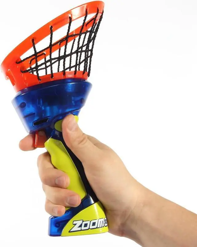 Alt view image 5 of 7 - Flying Disc Launcher w/Catch Net | Catch and Shoot Plastic Discs Up to 100 Feet in Air | Fun Outdoor Toy for Boys and Girls