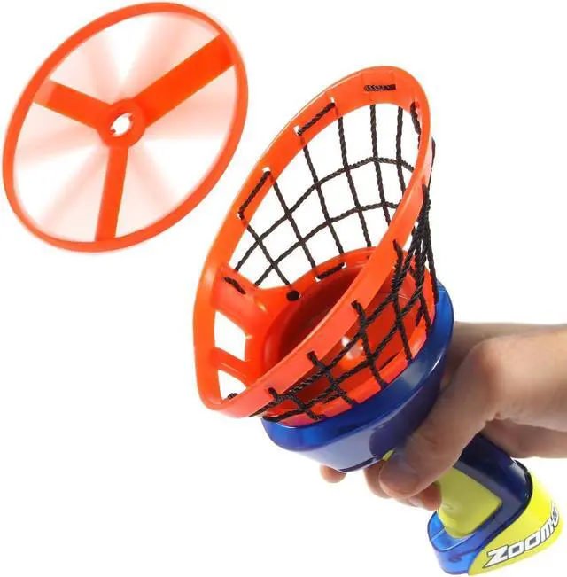 Main image of Flying Disc Launcher w/Catch Net | Catch and Shoot Plastic Discs Up to 100 Feet in Air | Fun Outdoor Toy for Boys and Girls
