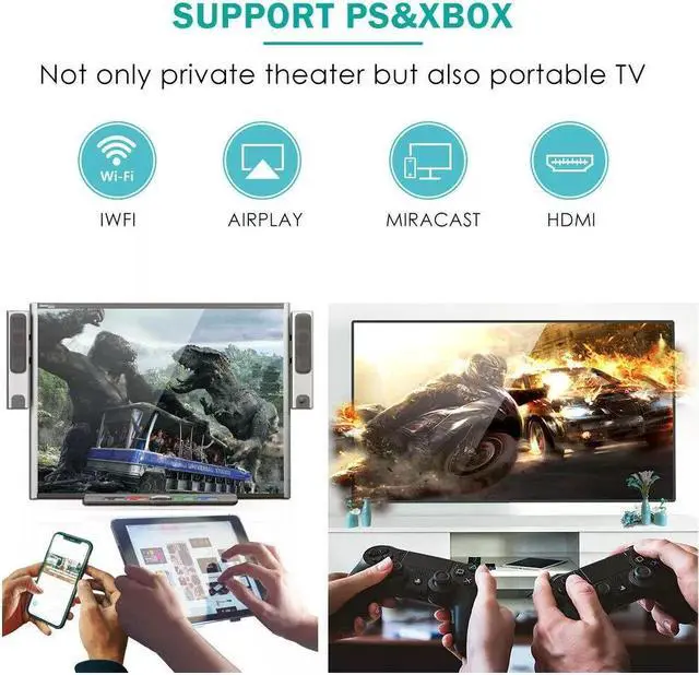 Alt view image 3 of 7 - VANKYO LEISURE 3 Mini HD 1080P Home Cinema Portable Theater Movie Projector