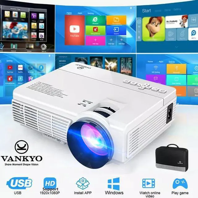 Alt view image 2 of 7 - VANKYO LEISURE 3 Mini HD 1080P Home Cinema Portable Theater Movie Projector