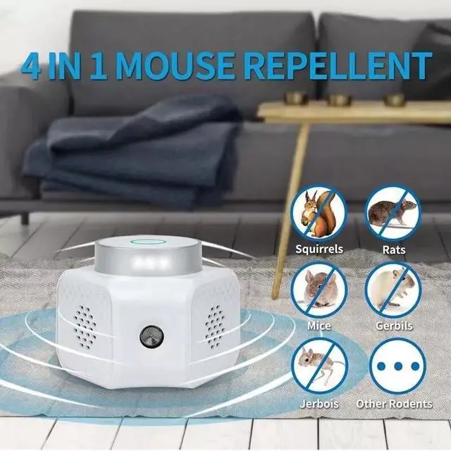 Alt view image 3 of 7 - For Ultrasonic Mouse Repellent Squirrel Repeller Rodent Detector Rat Deter US