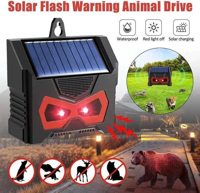 Main image of Ultrasonic Sound Pest Repellent Control Solar Wild Animal Repeller Rat Deterrent