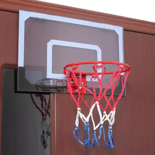 Alt view image 4 of 7 - Mini Basketball Hoop System Indoor Outdoor Home Office Over The Door Net Goal