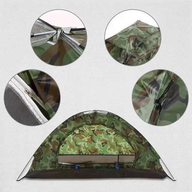 Alt view image 7 of 7 - 10'x30' Outdoor Camping Dome Tent Lightweight Waterproof Tent For 2-3 Person