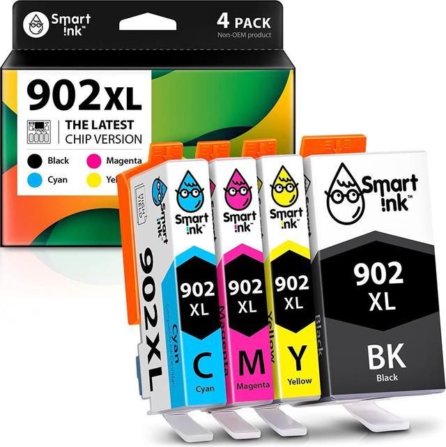  902XL Ink Cartridges Combo Pack Replacement for HP 902 XL Ink  Cartridge Work with HP OfficeJet Pro 6960 6978 6968 6975 6970 6958 6962  6979 6950 6951 Printer (Black Cyan Magenta Yellow, 4-Pack) : Office Products