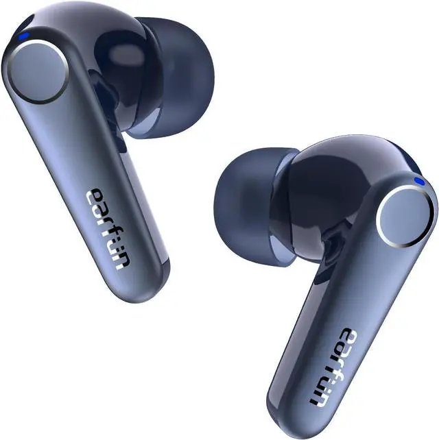 Main image of EarFun Air Pro 3 Noise Cancelling Wireless Earbuds, Qualcomm® aptX Adaptive Sound, 6 Mics CVC 8.0 ENC, Bluetooth 5.3 Earbuds, Multipoint Connection, 45H Playtime, App Customize EQ, Blue