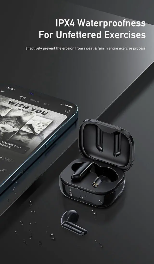 Alt view image 4 of 7 - Wireless Earbuds Headphones Bluetooth Wireless 40Hrs Battery Life Wireless Headphones Bluetooth V5.0 Earbuds Waterproof and Gaming Earbuds with Microphone for Smartphones Laptop