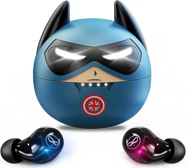 Main image of Halfic Kids Wireless Earbuds for Small Ears - Bluetooth 5.0 Headphones with Mic and Charge case  36H Playtime,Touch Control, HiFi Stereo in Ear Earphone for Kids and Adults