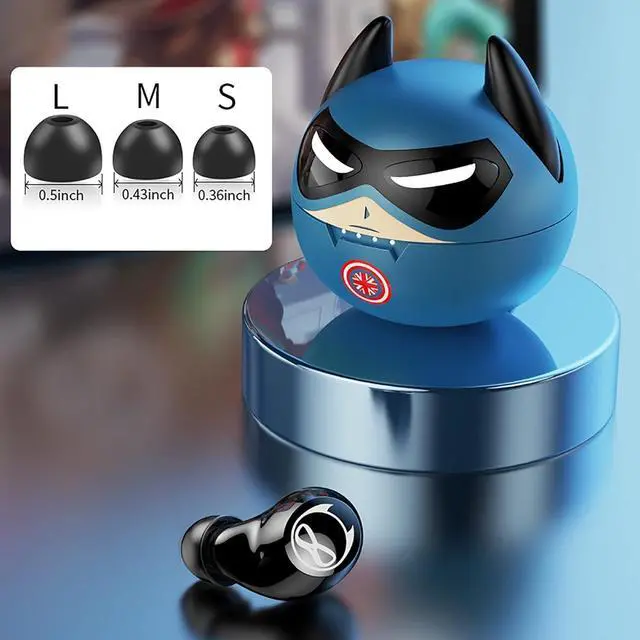 Alt view image 2 of 6 - Halfic Kids Wireless Earbuds for Small Ears - Bluetooth 5.0 Headphones with Mic and Charge case  36H Playtime,Touch Control, HiFi Stereo in Ear Earphone for Kids and Adults