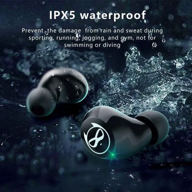 Alt view image 4 of 6 - Halfic Kids Wireless Earbuds for Small Ears - Bluetooth 5.0 Headphones with Mic and Charge case  36H Playtime,Touch Control, HiFi Stereo in Ear Earphone for Kids and Adults