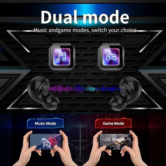 Alt view image 5 of 6 - Halfic Kids Wireless Earbuds for Small Ears - Bluetooth 5.0 Headphones with Mic and Charge case  36H Playtime,Touch Control, HiFi Stereo in Ear Earphone for Kids and Adults