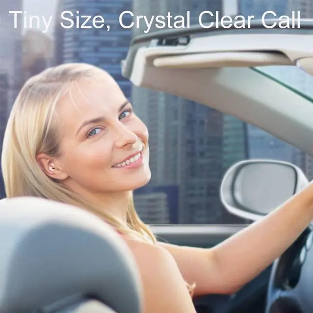 Alt view image 3 of 6 - Mini Sleep Earbuds Bluetooth Tiny Headphone True Wireless Earpiece with Charging Case Handsfree for iPhone and Android Phones (Beige Single)