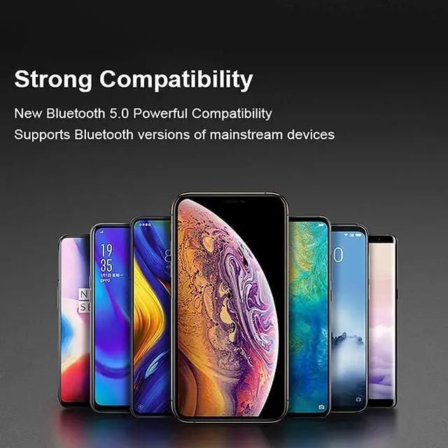 Alt view image 3 of 7 - Wireless Earbuds,Bluetooth Headphones, IPX7 Waterproof Sports 3D Stereo Headphones with 24Hr Playtime Noise Canceling in-Ear Built-in Mic Headset for Android/iPhone/Samsung