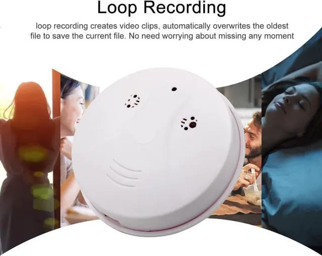 Alt view image 6 of 6 - Hidden Camera, Spy Camera Smoke Detector Camera HD 1080P WiFi Mini Camera for Indoor Home Office Security Monitoring Nanny Cam with Motion Detection