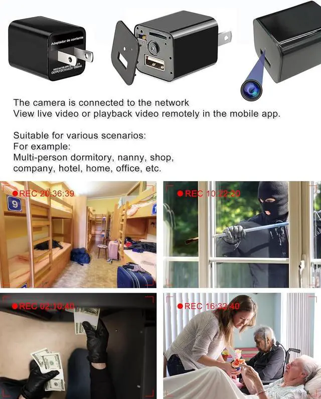 Alt view image 3 of 7 - 5G Wi-Fi Camera WiFi Mini Hidden Camera HD Clear Live Video Mini Camera Compact Indoor Wireless Hidden Security Small Camera Small Home Camera APP