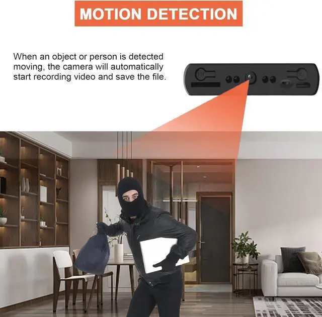 Alt view image 5 of 7 - Hidden Spy Camera Power Bank, Portable Security Camera 10,000mAh Long Standby Full HD 1080P Nanny Cam with Night Vision, Motion Detection, Gravity Sensor, Loop Recording for Home Office up to 128GB