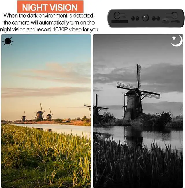 Alt view image 7 of 7 - Hidden Spy Camera Power Bank, Portable Security Camera 10,000mAh Long Standby Full HD 1080P Nanny Cam with Night Vision, Motion Detection, Gravity Sensor, Loop Recording for Home Office up to 128GB