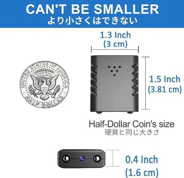 Alt view image 5 of 5 - Rettru Spy Camera Hidden Camera WiFi Battery Operated : Mini Camera Nanny Cam Small Camera Spy Cam Mini Wireless Camera Mini Spy Camera V380 Pro WiFi Camera Indoor Camera Wireless with Phone App