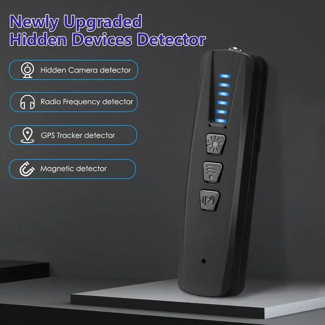 Alt view image 5 of 6 - Koilboane Hidden Camera Detector-Anti Spy Camera Detector Bug Detector GPS Tracker Listening Device Detectors Portable Camera Finder RF Signal Scanner Suitable for Car,Home,Office,Hotel,Travel