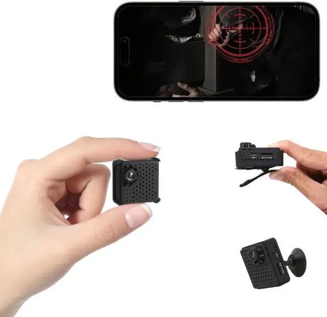 Main image of Mini Body Camera, True 1080P Portable Hidden Camera, Small Security Camera with Motion Detection and Night Vision for Office, Security Guard, Home, Hiking