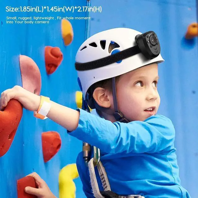 Alt view image 2 of 7 - Mini Body Camera Video Recorder Built-in 128GB Memory Card with Night Vision IR & Loop Record HD 1080P, 4-6 HR Battery Life Wearable Police Cam for Home, Outdoor, Law Enforcement, Security Guard