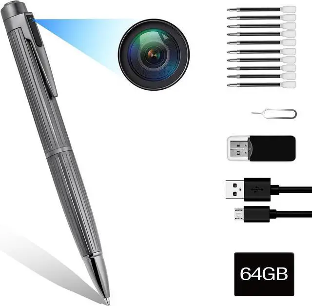 Main image of Amyway Spy Camera Pen | Hidden Camera | Premium Pack | Mini Spy Camera 1080p | USB Pen Camera | Hidden Spy Camera | Hidden Nanny Cam | Hidden Spy Cam | Hidden Cam | Surveillance Camera Full HD