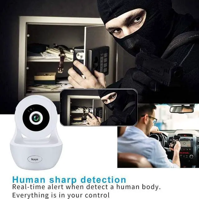 Alt view image 3 of 7 - 2MP WiFi Security Home Camera,Baby Monitor IP Camera with Night Vision Two Way Audio Cloud Storage Supports 2.4G /5G WiFi,up to 128GB(White)