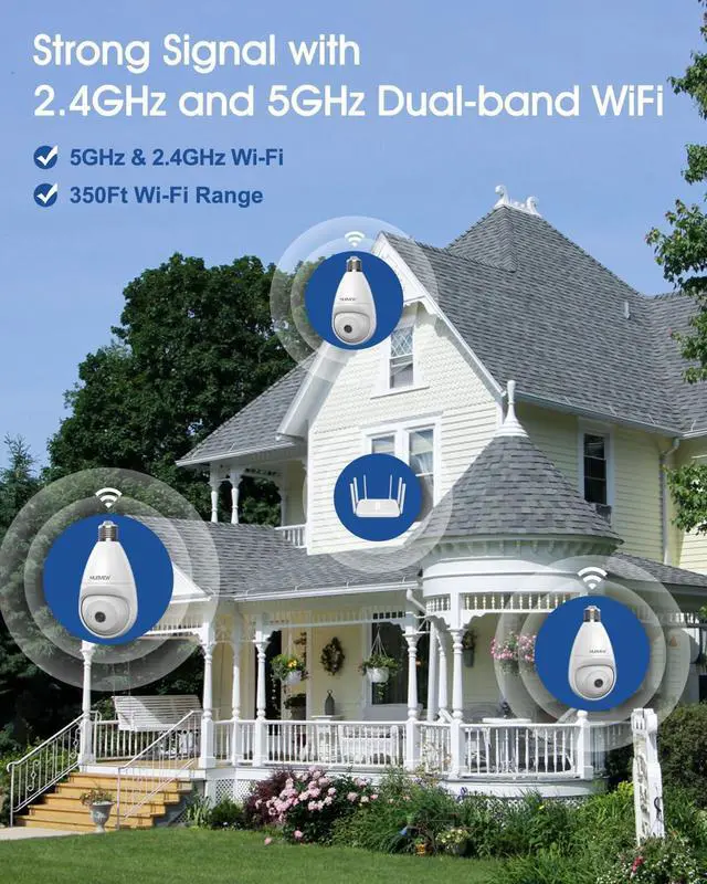 Alt view image 2 of 7 - 24/7 Live Stream & Color Night VisionCheck in anytime and stay connected with your loved ones from anywhere. This baby/pet indoor camera is equipped with 2*850nm infrared LEDs and 2* Spotlight LEDs