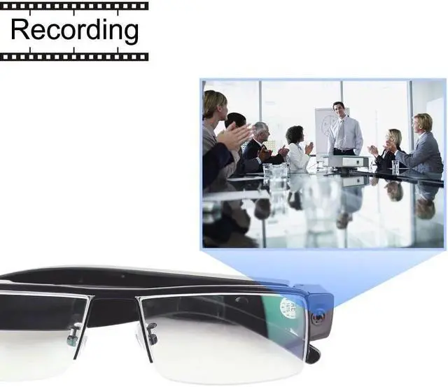 Alt view image 6 of 6 - Sports HD Camera Glasses 1080P - Mini DV Cam Spy Videos Audio Recorder DVR Outdoor Fashion Portable Sunglasses