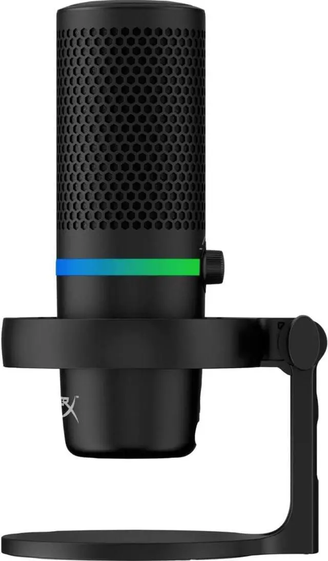 Alt view image 5 of 7 - HyperX DuoCast  RGB USB Condenser Microphone for PC, PS5, PS4, Mac, Low-profile Shock Mount, Cardioid, Omnidirectional, Pop Filter, Gain Control, Gaming, Streaming, Podcasts, Twitch, YouTube, Discord