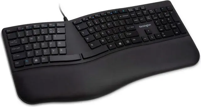 Main image of Kensington Pro Fit Ergonomic Wired Keyboard- Black (K75400US)
