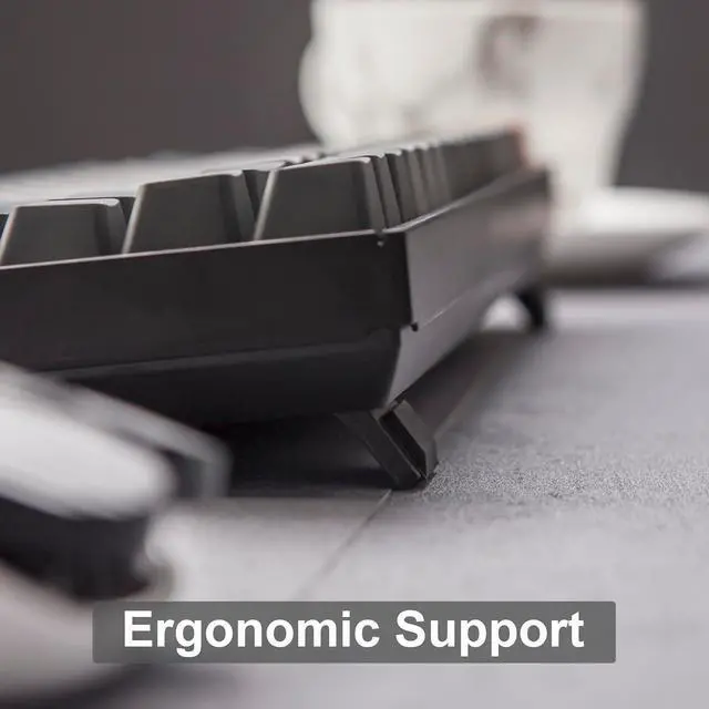 Alt view image 5 of 7 - Keychron K2 Wireless Bluetooth/USB Wired Gaming Mechanical Keyboard, Compact 84-Key White LED Backlight N-Key Rollover for Mac Windows, Plastic Frame, Gateron G Pro red Switches, Version 2