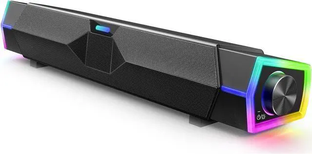 Main image of Fishcovers Computer Speakers for Desktop with Microphone, Bluetooth PC Speaker for Laptop, USB Powered RGB SoundBar, HiFi Stereo Gaming Speakers for Monitor