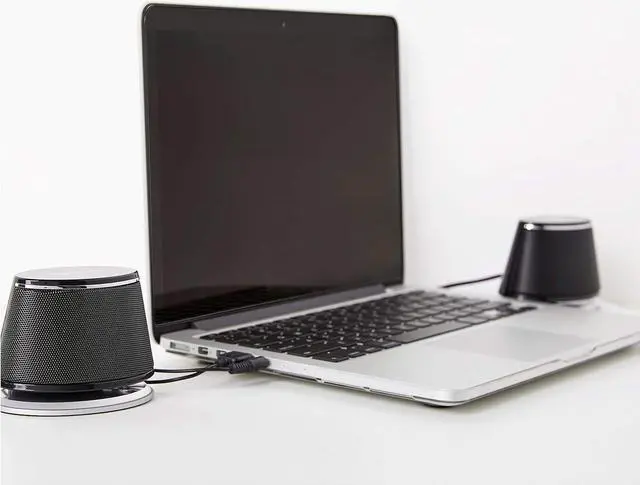 Alt view image 5 of 5 - Basics USB-Powered PC Computer Speakers with Dynamic Sound | Black