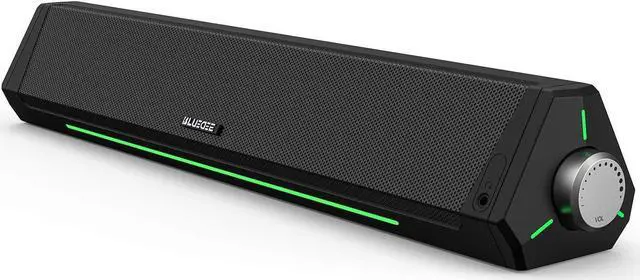 Main image of Computer Speakers, Dynamic RGB Computer Sound Bar, HiFi Stereo Bluetooth 5.0 & 3.5mm Aux-in Connection, USB Powered Computer Speakers for Desktop, PC, Laptop, Tablets