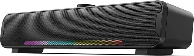 Main image of Computer Speakers, Bluetooth 5.3 RGB Laptop Sound Bar, 16W Dual 2.0 HiFi Stereo with 6 Colorful LED Modes, USB Powered Gaming Speakers for Desktop, Phone, PC, Laptop, Tablets(Include USB C Adapter)
