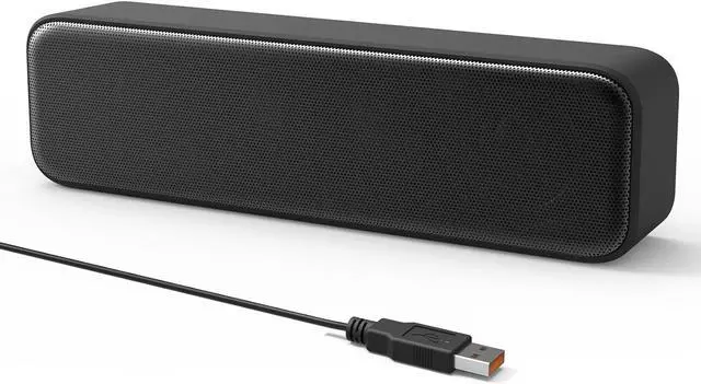 Main image of [Upgraded] USB Computer Speakers for PC, Laptop, Desktop, Small External Speakers with Stereo Loud Sound & Enhanced Bass, Mini Sound Bar for Windows/macOS/Chrome OS/Linux
