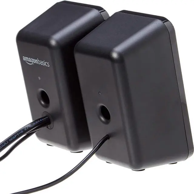 Alt view image 3 of 7 - Basics Computer Speakers for Desktop or Laptop PC | AC-Powered (US Version)