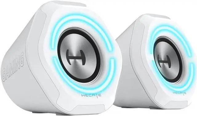 Main image of Edifier G1000 USB Computer Speakers,USB-Powered Bluetooth 5.3 PC Gaming Speakers for Desktop Computer Laptop and Mobile Phone USB 3.5mm Aux Bluetooth Input RGB Lights (White)