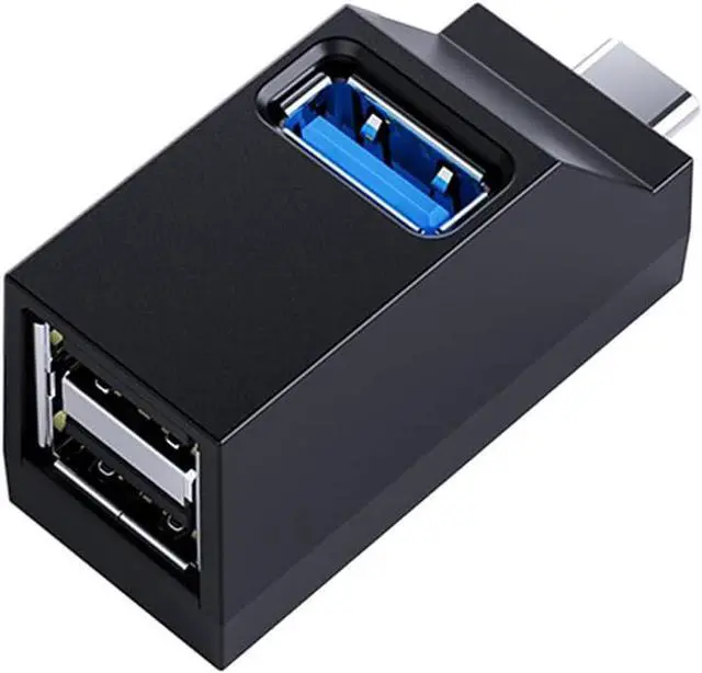 Main image of USB Hub,3 Port High USB 3.0 Speed Splitter Plug and Play Bus Powered for MacBook, Mac Pro/Mini,iMac, Surface Pro,XPS,Notebook PC,USB Flash Drives,Mobile HDD (Type-C)