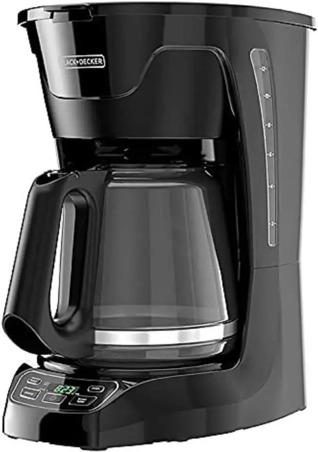 Main image of BLACK+DECKER Programmable Digital Coffeemaker,12-Cup Coffee Machine, Black