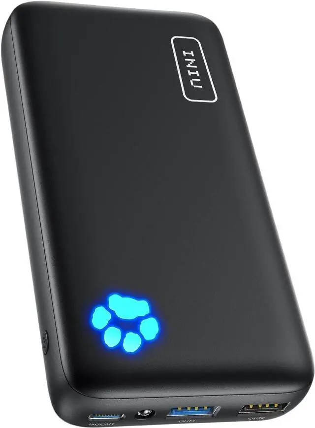 Main image of INIU Power Bank, 18W 20000mAh Compact Portable Charger Fast Charging PD3.0 QC4.0, Tri-Output USB C Battery Pack Compatible with iPhone 14 13 12 11 X 8 Pro Max Samsung S20 Google LG iPad Tablet Airpods