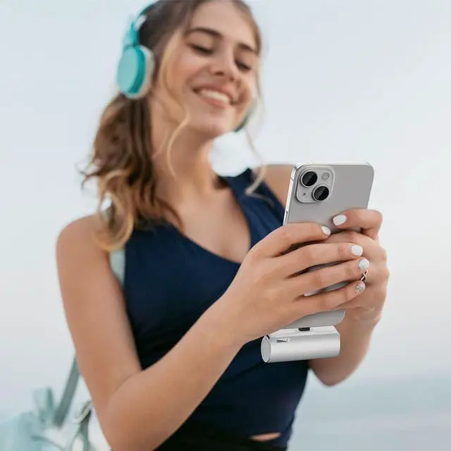 Alt view image 2 of 6 - iWALK Mini Power Bank 3350mAh, Portable Phone Charger Compact Powerbank with Built in Plug, External Battery Bank Compatible with iPhone 14/13/13Pro/12/12 Pro/SE/11/11 Pro/XS/XR/X/8/8 Plus/7/6/6S