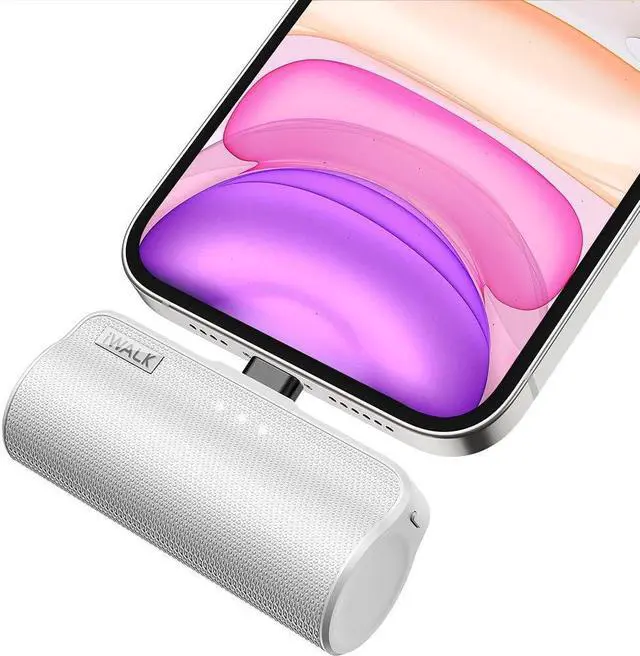 Main image of iWALK Mini Power Bank 3350mAh, Portable Phone Charger Compact Powerbank with Built in Plug, External Battery Bank Compatible with iPhone 14/13/13Pro/12/12 Pro/SE/11/11 Pro/XS/XR/X/8/8 Plus/7/6/6S