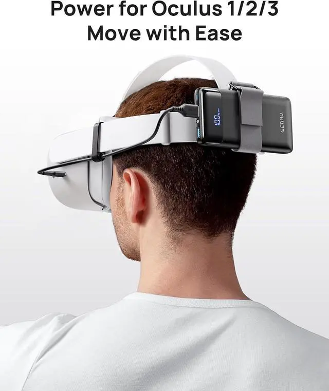 Alt view image 3 of 6 - GETIHU Power Bank, 10000mAh USB C in & Out Portable Charger, 3A Triple High-Speed LED Display Battery Pack with Flashlight Compatible with iPhone 15 14 13 12 X 11 Samsung S20 Google LG iPad, and More