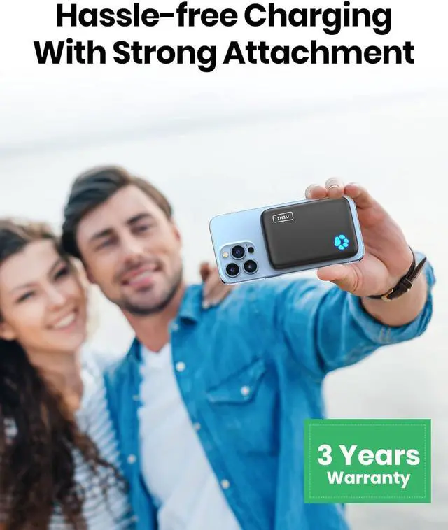 Alt view image 7 of 7 - INIU Magnetic Power Bank Compatible with Magsafe, 10000mAh 20W PD Portable Phone Charger, USB C in&Out Wireless Powerbank, Battery Bank for iPhone 15 Pro Plus Max 14 13 12 Series and Mag Safe Case