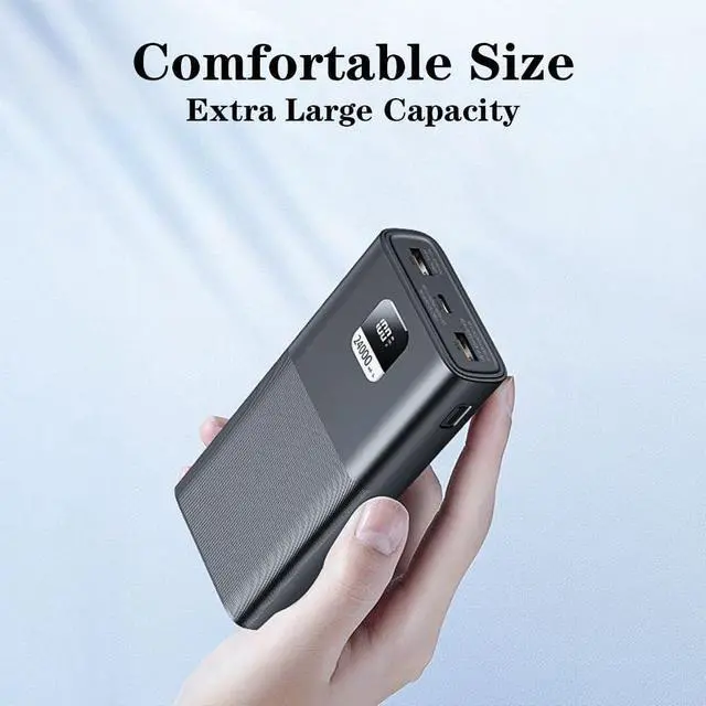 Alt view image 2 of 7 - Power Bank 65W, 24000mAh USB C Fast Charging Laptop Portable Charger, 3-Output Battery Bank, LED Display External Battery Pack for MacBook iPad iPhone 15/14/13 Tablet Steam Deck Dell Samsung Google