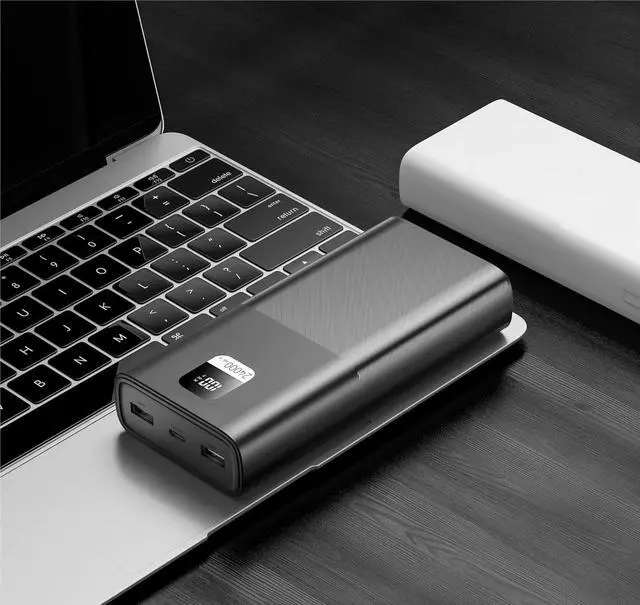 Alt view image 5 of 7 - Power Bank 65W, 24000mAh USB C Fast Charging Laptop Portable Charger, 3-Output Battery Bank, LED Display External Battery Pack for MacBook iPad iPhone 15/14/13 Tablet Steam Deck Dell Samsung Google